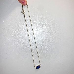 Kendra Scott Blue Matte Stone Necklace